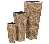 Lits Surélevé Jardinières Pots à Fleurs Jardin 3 pcs Jacinthe d'Eau vidaXL
