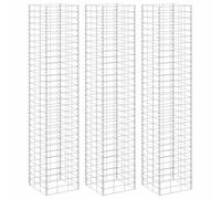 vidaXL Schanskorf plantenbakken 3 st verhoogd 30x30x150 cm ijzer151250 G