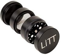 Litt Mini Couche 3 Chambre à herbes ou Tabac Grinder Broyeur à tabac, herbes aromatiques avec couvercle magnétique, portable moulin à herbes aromatiques, discret avec Keif Pollen Collector