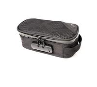 LITT Smell Proof Stash Bag - Smell Proof Storage Bag, 3-Digit Code Secure Lock, Odour Resistant Bag (Black on Black, Standard)