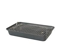 Litter Box Cage à lapin, en acier inoxydable, avec bord anti- et base stable, facile à nettoyer, petit plateau pour lapins, cochons de Guinée et Ferrets