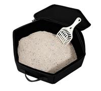 Litter Box for Cats | Boîte de transport pour animaux de compagnie étanche et pliable pour chat - Pour un nettoyage facile des animaux de compagnie, en voiture, hôtel, maison, intérieur et extérieur