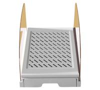 Litter Box - High Sided Non-Slip Cat LitterPan, Open Top LitterBox Small Pets, Drawer LitterBox for Kittens, Easy to Clean Litter Box, Indoor Animals | Floor Waste Trapping for Balcony
