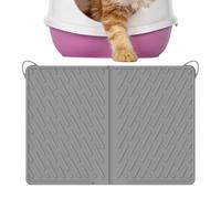 Litter Box Mat, Cat Floor Cover, 24.02x16.93in Scratch-Resistant Pad, Waterproof Easy-Clean Design, Authentic Non-Slip for Indoor Corners, Feeding, Food & Water Area