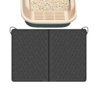 Litter Box Mat, Cat Floor Cover, 24.02x16.93in Scratch-Resistant Pad, Waterproof Easy-Clean Design, Authentic Non-Slip for Indoor Corners, Feeding, Food & Water Area
