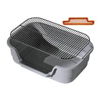 Litter Box - Removable Stainless Steel Grid Potty Toilet, Puppy Potty Training Tray for Pets Cats Animals Indoor Outdoor Household Apartments Homes Easy Cleaning Durable Design