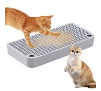 Litter Box Step, Double-Layered Litter Trapper with Filter, Waterproof Kitten Toilet Ramp Pedal for Pets, Bunnies, and Small Animals 12.6x6.3x1.57 inches