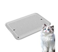 Litter Box Step, Self-Cleaning Stairs, 16.54x11.26x5.51inches, Anti-Slip Sifting, Pet-Friendly Design, Easy to Clean, Ideal for Living Room, Balcony, Apartment, Seniors, and Kittens