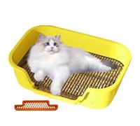 Litter Box - Toilet en acier inoxydable amovible | Puppy Potty Training Toilet Trays for Pets Cats Animals Indoor Outdoor Household Apartments Homes, Durable Metal Mesh Dog Pee Pad Holder Easy