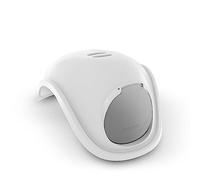 Litter Genie Hotte pour bac à litière | Capuche dôme avec rabat basculant | Blanc