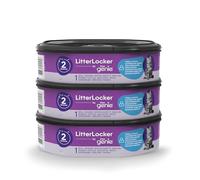 Litter Genie LitterLocker - Lot de 3 Recharges Officielles - Film Spécial Anti-Odeurs 100% Hermétique - Jusqu’à 6 Mois d’Utilisation (2 Mois par Recharge) - pour Poubelle à Litière Chats