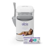 Litter Genie Platinum Pail Made of Durable Stainless Steel Includes 1 Easy Roll Refill