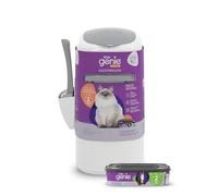 Litter Genie Style Pail | Système d'élimination des déchets de litière pour chat pour contrôle des odeurs | Comprend 1 sac de recharge carré