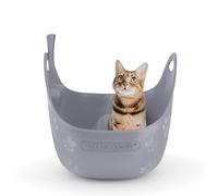 Litter Locker Bac à litière Litter Box - Gris fourni avec Une Pelle à litière