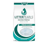 Litter Pearls Micro Fresh 10609 Litière pour Chat en Cristal Non agglomérante avec odorbond, 3,2 kg, Cristaux Blancs, Transparents et Bleus