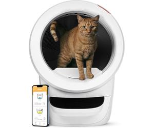 Litter-Robot 4 avec Marche & barrière par Whisker, Blanc - la litière Automatique Auto-nettoyante, Aide à réduire Les odeurs de la litière, ne ramassez Plus Les déchets