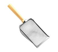 Litter Scooper, Comfortable Grip Poop Sifting Tool, Stainless Steel Material, Ergonomic Grip, Shovel for Multi-Cat Households, Coop Cages and Small Animal Cleaning