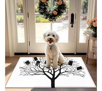Littéraires de l'arbre de la Conception de Livres Non-Slip Absorbant Tapis de Porte pour Porte d'entrée, Couloir, Cuisine - Pratique de dépoussiérage Tapis