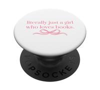 Littéralement Juste Une Fille Qui Aime Les Livres PopSockets PopGrip Adhésif