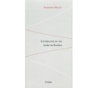 Littéralité Du Pas - André Du Bouchet