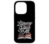 Littératie et Justice pour Tous Les Amateurs de Livres Ban Reader Library Coque pour iPhone 14 Pro