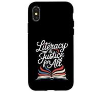 Littératie et Justice pour Tous Les Amateurs de Livres Ban Reader Library Coque pour iPhone X/XS