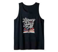 Littératie et Justice pour Tous Les Amateurs de Livres Ban Reader Library Débardeur