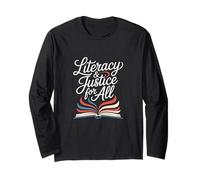 Littératie et Justice pour Tous Les Amateurs de Livres Ban Reader Library Manche Longue