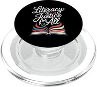 Littératie et Justice pour Tous Les Amateurs de Livres Ban Reader Library PopSockets PopGrip pour MagSafe