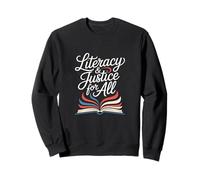 Littératie et Justice pour Tous Les Amateurs de Livres Ban Reader Library Sweatshirt