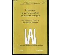 Littérature et communication en e langue: Une initiation à l'analyse du discours littéraire