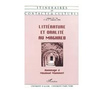 Littérature et oralité au Maghreb, volume 15-16. Hommage à Mouloud Mammeri