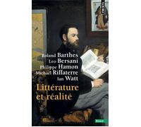 Littérature et réalité - - Roland Barthes - Points - Livre