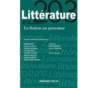 Littérature Nº203 3/2021 La fiction en personne - Collectif - Armand Colin - broché - Revue