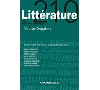Littérature Nº210 2/2023 Victor Segalen - Collectif - Armand Colin - broché - Revue