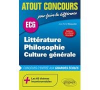 Littérature, philosophie, culture générale - Nouveaux programmes Conforme à la réforme des prépas - Jean-René Masquelier - Ellipses - broché - Scolaire / Universitaire