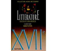 XVIIe siècle – Littérature : textes et documents, le livre de l'élève – Nathan