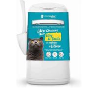 LitterLocker - Poubelle à Litière DESIGN pour Chat - Blanc
