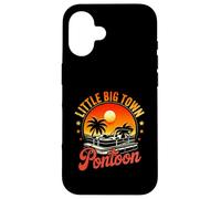 Little a Big Town Ponton Coucher de Soleil Vacances d'été Retraité Coque pour iPhone 16