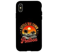 Little a Big Town Ponton Coucher de Soleil Vacances d'été Retraité Coque pour iPhone X/XS
