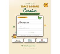 Little Acre Trace & Learn Cursive: A Handwriting Workbook for Ages 8-10 - Trace Real Dinosaur Facts, Practice Every Letter, and Master Joined-Up Writing