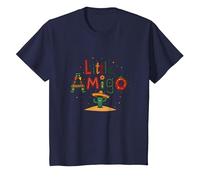 Little Amigo, Un garçon Mexicain, fête des Cactus dans Le sud-Ouest T-Shirt, Enfant, Bleu Marine, 2 Ans