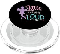Little and Loud Cheerleader Cheer Girl Sports Gymnastique PopSockets PopGrip pour MagSafe