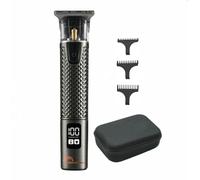 LITTLE BALANCE 3004 Diamant Travel, Tondeuse Barbe Homme, Autonomie 2h, Utilisation avec ou sans fil, Charge rapide USB-C, Lames en T pour tous les contours du visage, 3 guides de coupe, Noir