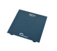 LITTLE BALANCE 3040 Starty, Balance Pèse-personne Electronique, Démarrage automatique, Affichage LCD, 4 capteurs Haute précision, Extra-plat, Verre Trempé, 180 kg/ 100 g, Bleu Acapulco