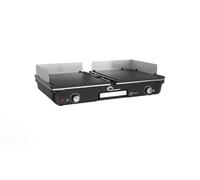 Little Balance Plancha électrique 3066 Dual 2000 W – 2 zones indépendantes, Sans PFAS, Noir