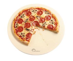 LITTLE BALANCE 3077, Pierre à pizza, Pierre de cuisson ronde XXL Ø 30,5 cm, Pour des pizzas, tartes, pains croustillants et moelleux, Au four, barbecues, planchas, Cordiérite