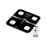 LITTLE BALANCE 8353 4 Classic impédancemètre connecté, Verre trempé, 180 kilograms, Noir