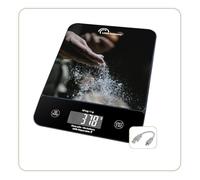 LITTLE BALANCE 8707 Happy Genius 10 Pâtisserie, Balance de cuisine sans pile, rechargeable USB-C, Réparable, 10 kg, Pâtisserie