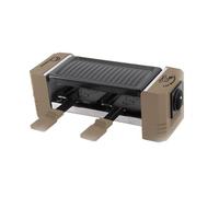 LITTLE BALANCE 8763 Happy Connect 2 Meuuuh…!, Raclette 1 ou 2 personnes, Assemblage en série de 4 appareils possibles, Sans PFAS, Antiadhésif, 320 W, Muscade